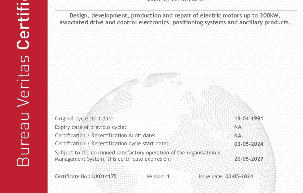 Astrosyn International Technology Limited – ISO 9001 – Certificate exp. 20.05.2027